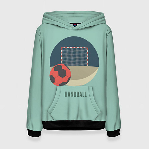 Женская толстовка Handball Спорт / 3D-Черный – фото 1