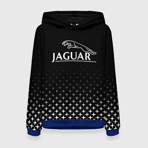 Женская толстовка Jaguar, Ягуар Здезды / 3D-Синий – фото 1
