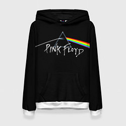 Толстовка-худи женская PINK FLOYD - ПИНК ФЛОЙД, цвет: 3D-белый