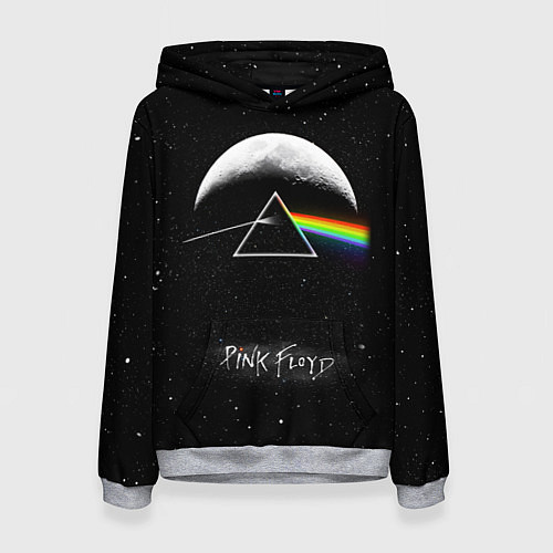 Женская толстовка PINK FLOYD LOGO ПИНК ФЛОЙД ЗВЕЗДЫ / 3D-Меланж – фото 1