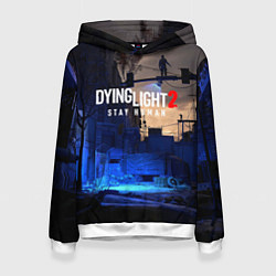 Толстовка-худи женская Dyng Light 2: Stay Human - Приближается ночь, цвет: 3D-белый