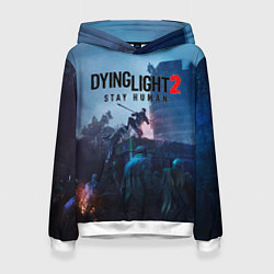 Толстовка-худи женская Dying Light: Stay Human, цвет: 3D-белый