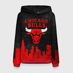 Женская толстовка Chicago Bulls, Чикаго Буллз Город