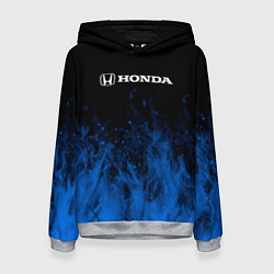 Толстовка-худи женская Honda огонь, цвет: 3D-меланж