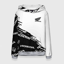 Толстовка-худи женская Honda sport pattern, цвет: 3D-меланж