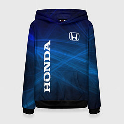 Толстовка-худи женская Honda - Blue, цвет: 3D-черный