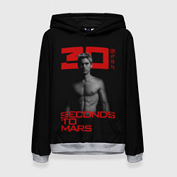Толстовка-худи женская 30 Seconds to Mars Jared Leto, цвет: 3D-меланж
