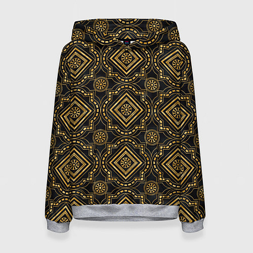 Женская толстовка Versace classic pattern / 3D-Меланж – фото 1