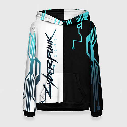 Женская толстовка Cyberpunk 2077 Game / 3D-Черный – фото 1