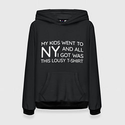 Толстовка-худи женская New York T-Shirt, цвет: 3D-черный