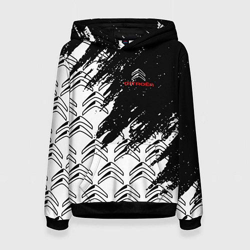 Женская толстовка Ситроен citroen c4 / 3D-Черный – фото 1