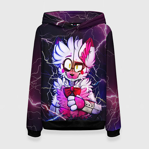 Женская толстовка Foxy Five Nights at Freddys / 3D-Черный – фото 1