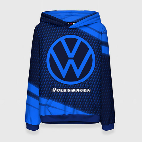 Женская толстовка VOLKSWAGEN Volkswagen Абстракция / 3D-Синий – фото 1
