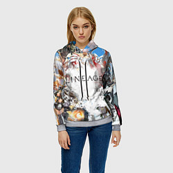 Толстовка-худи женская Hero of Lineage, цвет: 3D-меланж — фото 2