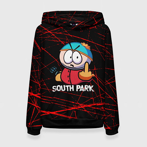 Женская толстовка Мультфильм Южный парк Эрик South Park / 3D-Черный – фото 1