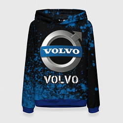 Толстовка-худи женская ВОЛЬВО Volvo Арт, цвет: 3D-синий