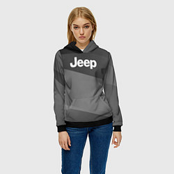 Толстовка-худи женская JEEP спорт, цвет: 3D-черный — фото 2