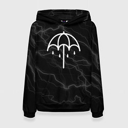 Толстовка-худи женская Bring me the horizon молнии, цвет: 3D-черный