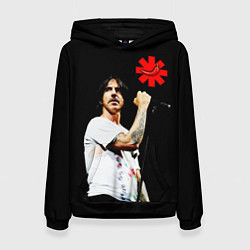 Толстовка-худи женская Red Hot Chili Peppers RHCP, цвет: 3D-черный