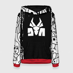Толстовка-худи женская Die antwoord, цвет: 3D-красный