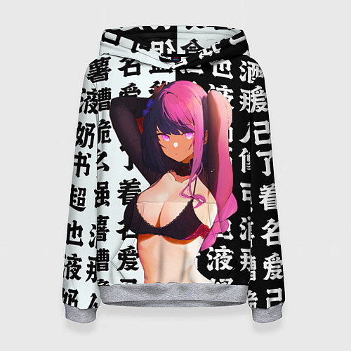 Женская толстовка Баал в купальнике Шогун Райден Геншин Импакт / 3D-Меланж – фото 1