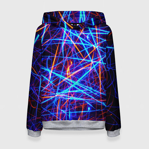 Женская толстовка Neon pattern Fashion 2055 / 3D-Меланж – фото 1