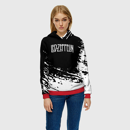 Женская толстовка LED ZEPPELIN ЛЕД ЗЕППЕЛИН / 3D-Красный – фото 3