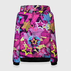 Женская толстовка Star Colorful Pattern Fashion Neon