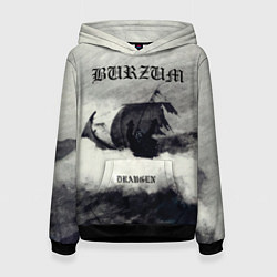 Толстовка-худи женская Burzum - Draugen, цвет: 3D-черный