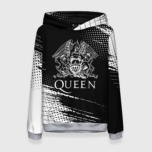 Женская толстовка Queen герб квин / 3D-Меланж – фото 1