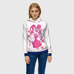 Толстовка-худи женская POPPY PLAYTIME - Mommy long legs - Мамочка длинные, цвет: 3D-синий — фото 2