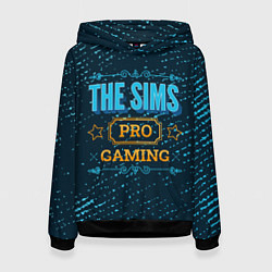 Толстовка-худи женская The Sims Gaming PRO, цвет: 3D-черный
