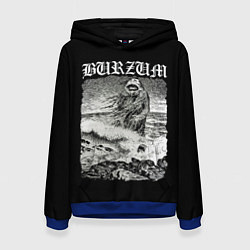 Толстовка-худи женская Burzum - The Sea Monster, цвет: 3D-синий