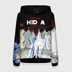 Толстовка-худи женская Kid A - Radiohead, цвет: 3D-черный