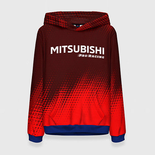 Женская толстовка MITSUBISHI Pro Racing Абстракция / 3D-Синий – фото 1