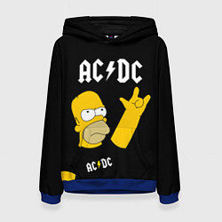 Женская толстовка AC DC ГОМЕР СИМПСОН SIMPSONS