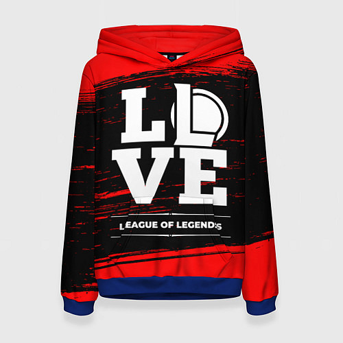 Женская толстовка League of Legends Love Классика / 3D-Синий – фото 1