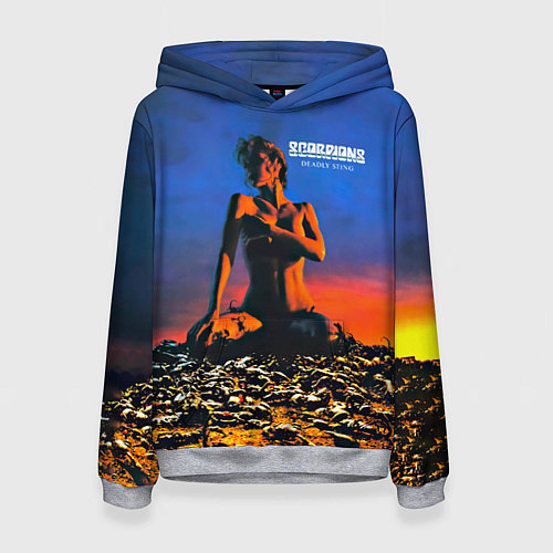 Женская толстовка Deadly Sting - Scorpions / 3D-Меланж – фото 1