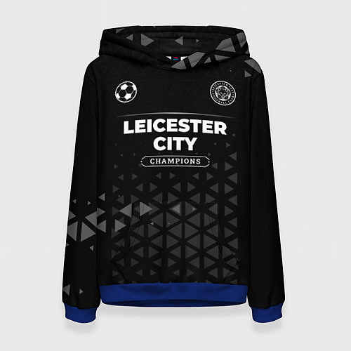 Женская толстовка Leicester City Champions Uniform / 3D-Синий – фото 1