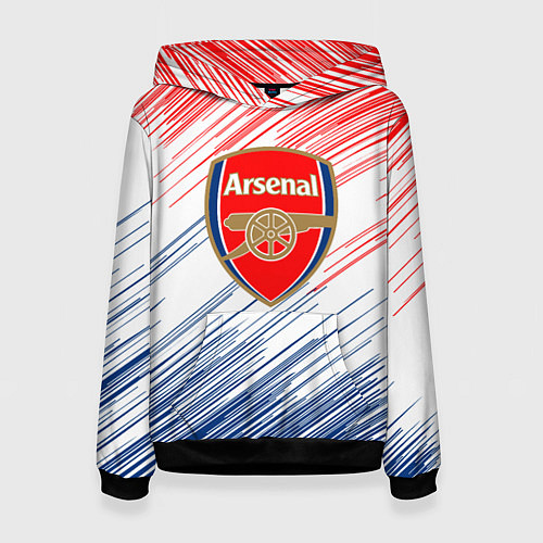 Женская толстовка Арсенал arsenal logo / 3D-Черный – фото 1