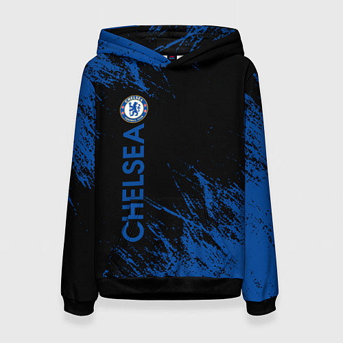 Женская толстовка Chelsea текстура / 3D-Черный – фото 1