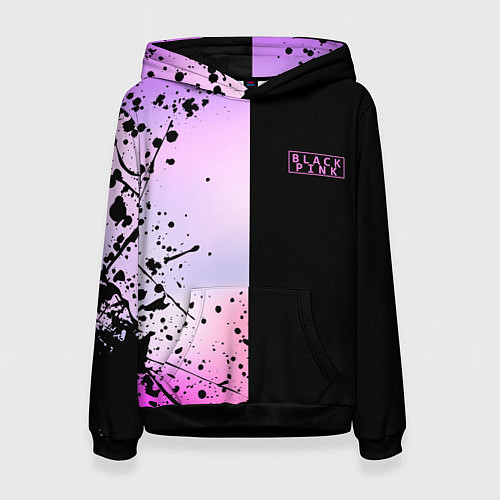 Женская толстовка BLACKPINK HALF COLORS / 3D-Черный – фото 1