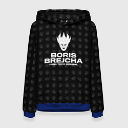 Толстовка-худи женская Boris Brejcha High-Tech Minimal, цвет: 3D-синий