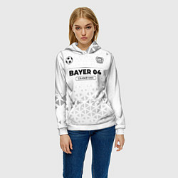 Толстовка-худи женская Bayer 04 Champions Униформа, цвет: 3D-белый — фото 2