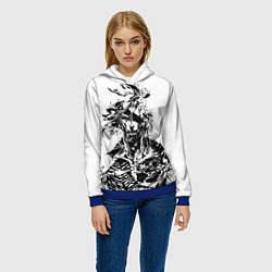 Толстовка-худи женская Metal Gear Rising: Revengeance, цвет: 3D-синий — фото 2