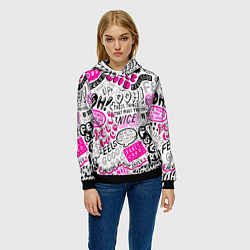 Толстовка-худи женская THOSE THINGS THAT MAKE YOU FEEL, цвет: 3D-черный — фото 2