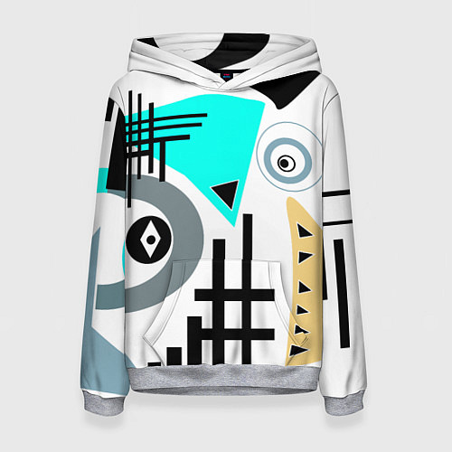 Женская толстовка Абстрактный современный дизайн / 3D-Меланж – фото 1