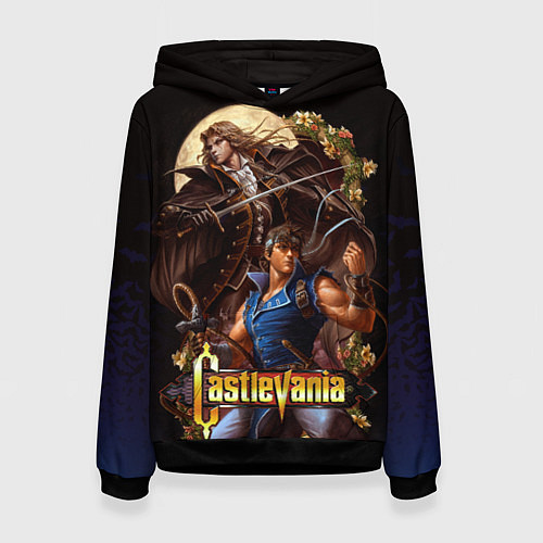 Женская толстовка Castlevania - Leon & Alucard / 3D-Черный – фото 1