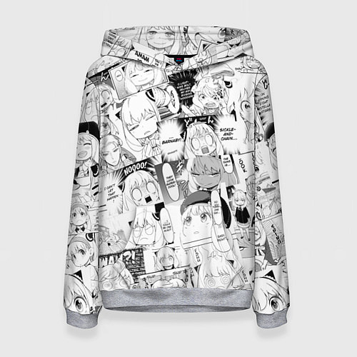 Женская толстовка Spy Family Heh Семья Шпиона Анечка Фоджер / 3D-Меланж – фото 1