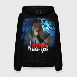 Толстовка-худи женская Secret Neighbor, цвет: 3D-черный